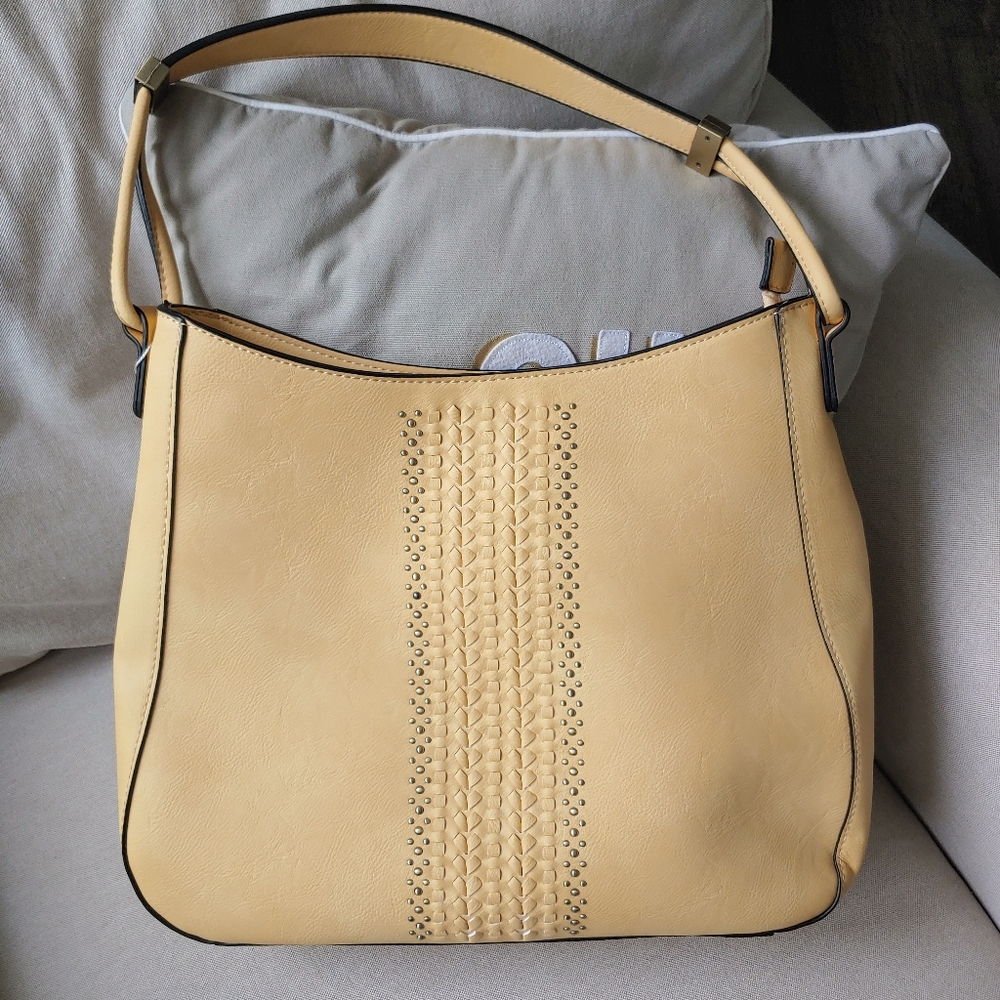 NWT Simply Noelle Woven Vegan Faix Leather Hobo